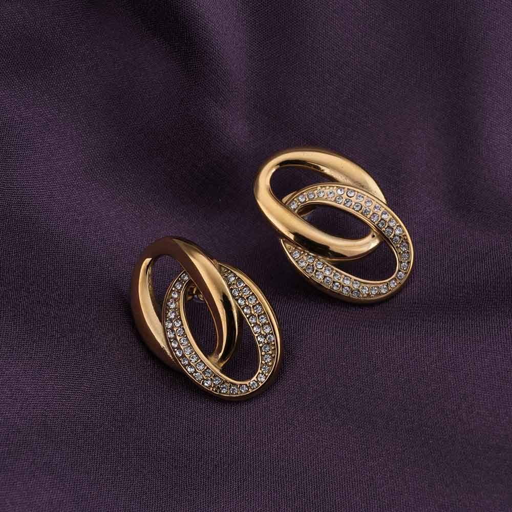 Elegant Interlinked Stud Earrings : PMW01ER175