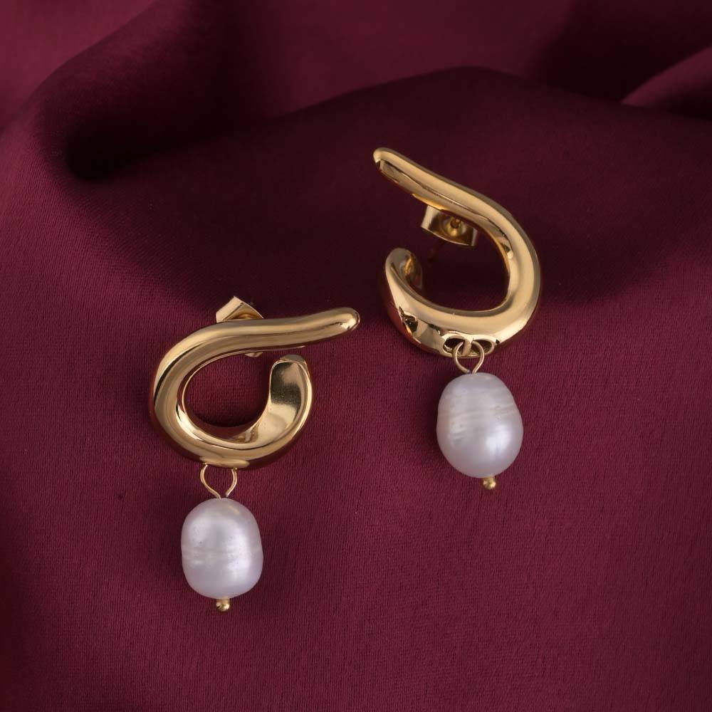 Pearl Rhythm Stud Earrings : PMW01ER214