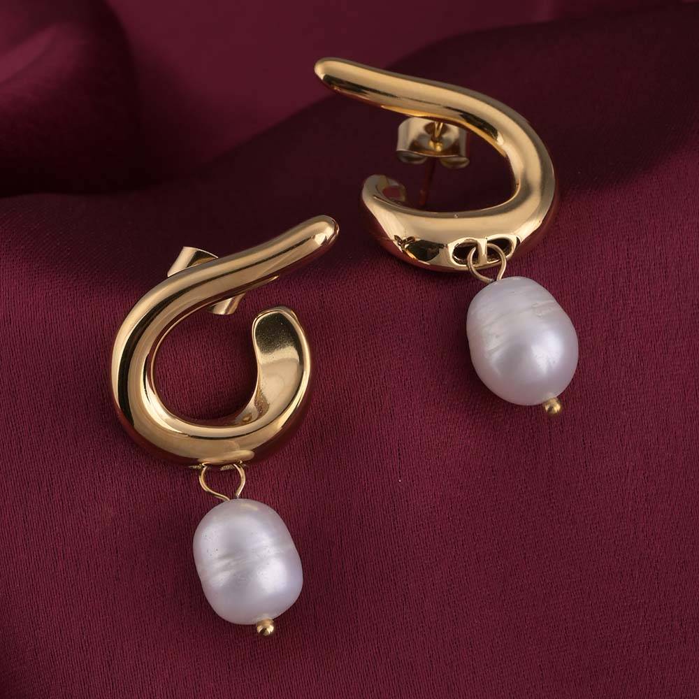 Pearl Rhythm Stud Earrings : PMW01ER214
