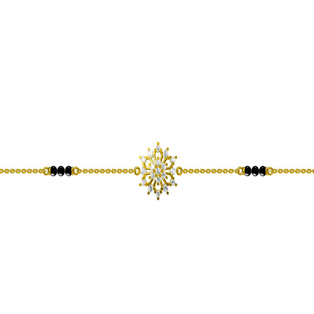 Stylish Mangalsutra Bracelet In Gold : PMW01MB008