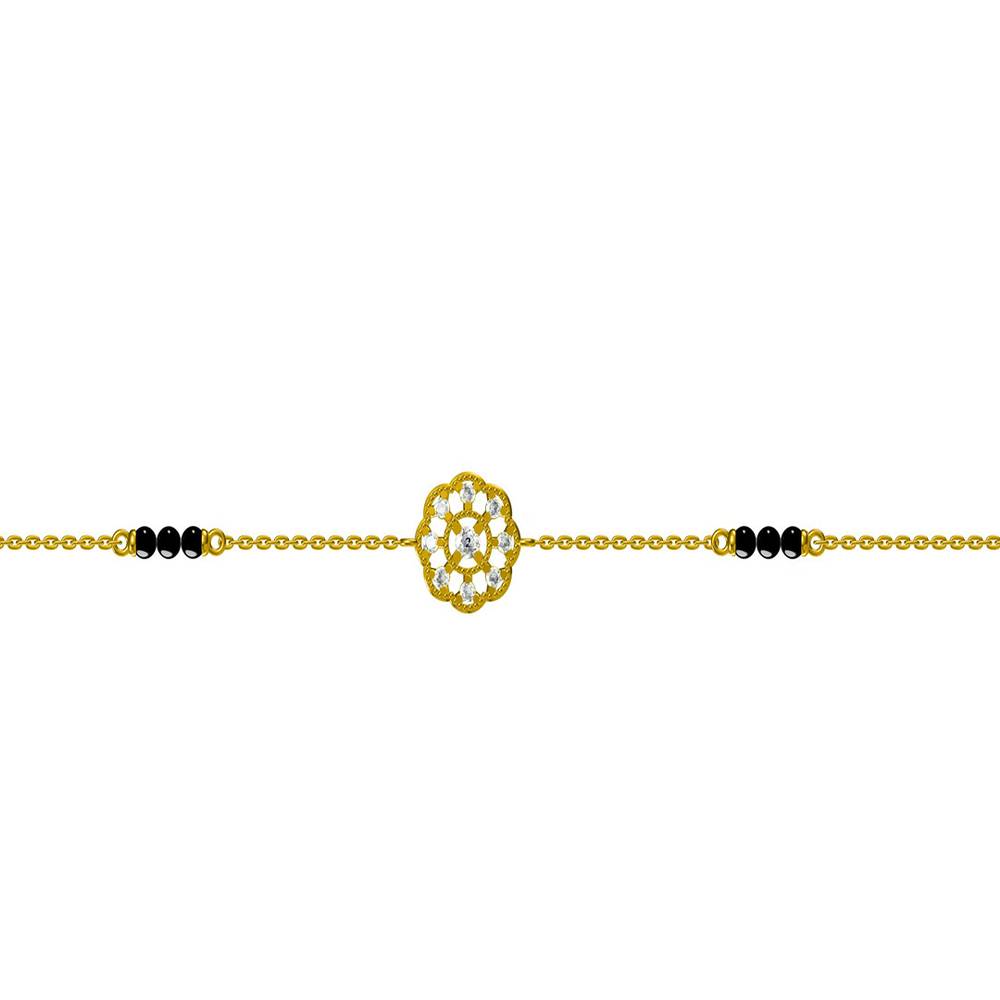 Gold-Plated Bracelet With Sparkling Stones : PMW01MB009