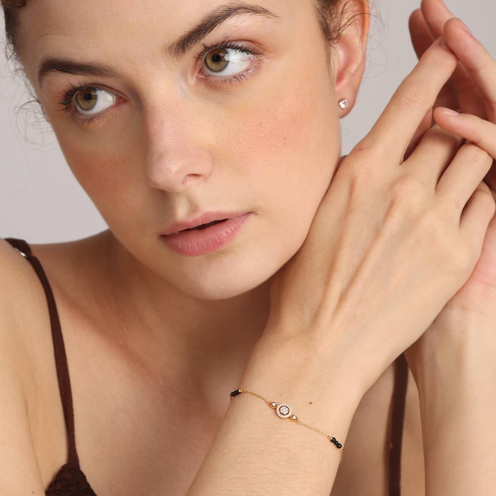Chic Gold-Plated Zirconia Bracelet : PMW01MB013