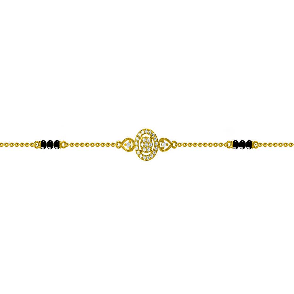 Chic Gold-Plated Zirconia Bracelet : PMW01MB013