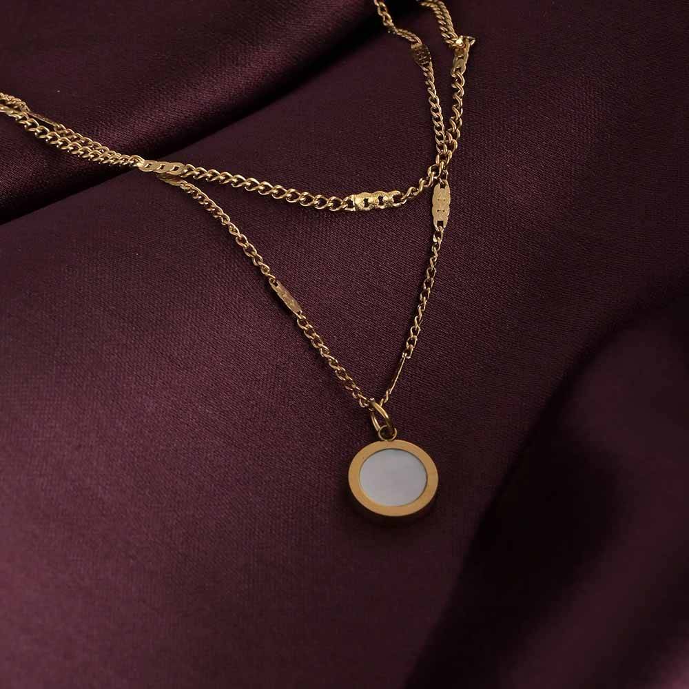 Moonstone Layered Necklace : PMW01NC037