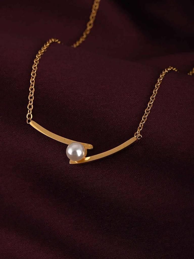 Elegant Pearl Necklace : PMW01NC042