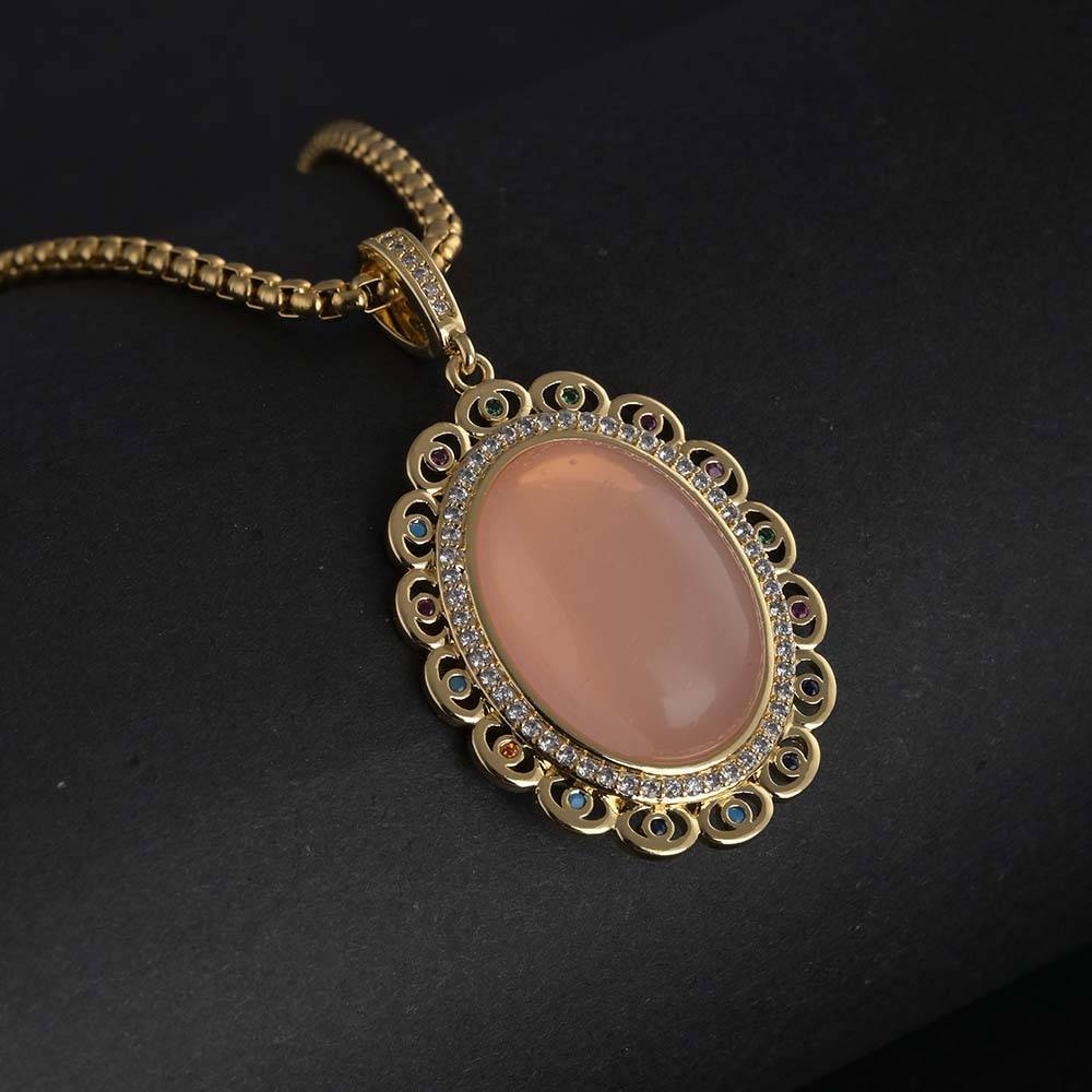 Opulent Morganite Necklace : PMW01NC053