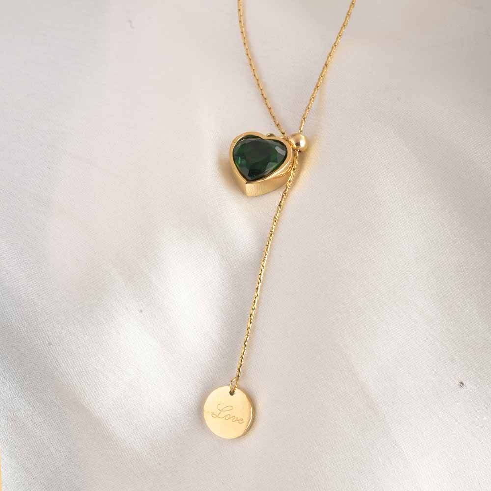 Emerald Love Necklace : PMW01NC054