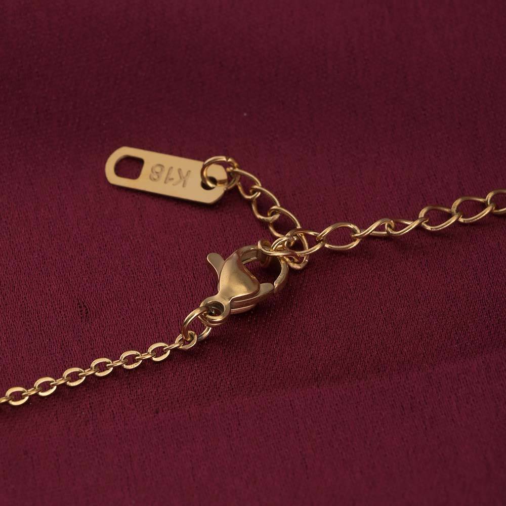 Palmonas 18K Gold Plated Simple Chain Necklace With Star Charm For Womens Waterproof & Anti-Tarnish : PMW01NC085