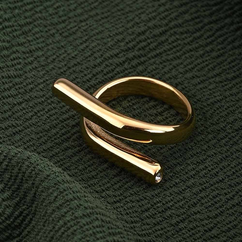 Sleek Gold Band Ring : PMW01RG007
