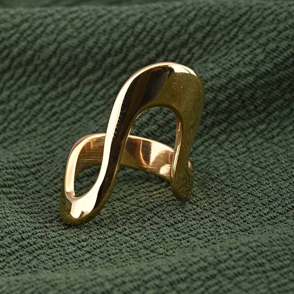 Gold Curve Ring : PMW01RG010