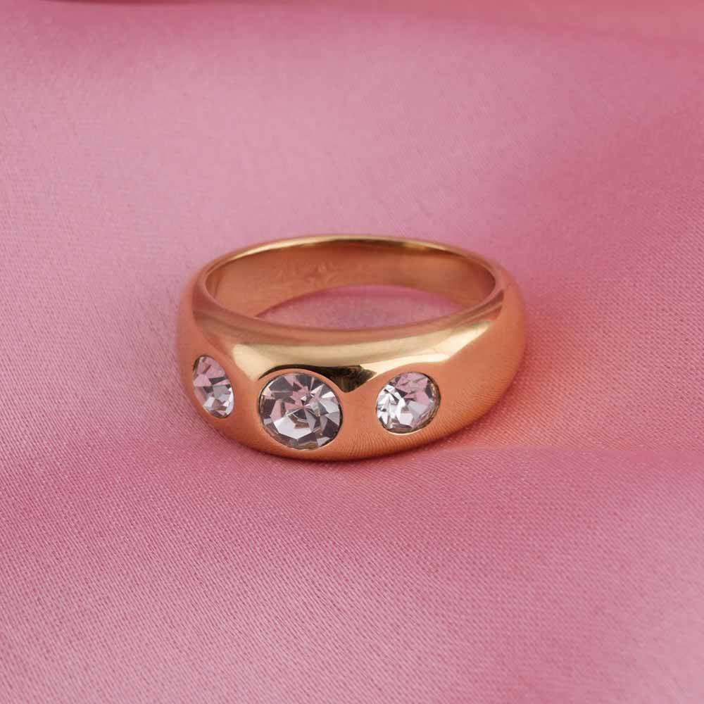 Classic Stone Gold Ring : PMW01RG020-6