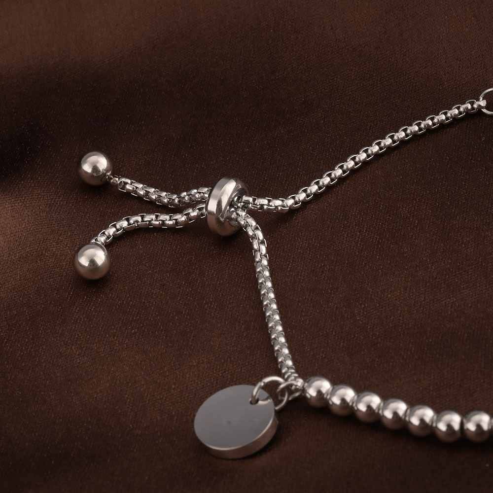 Minimalist Silver Charm Bracelet : PMW02BR006