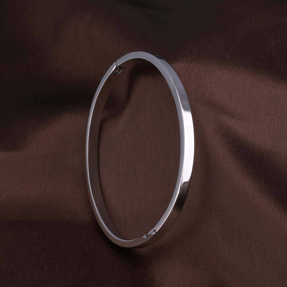 Sleek Simplicity Silver Bangle Bracelet : PMW02BR014