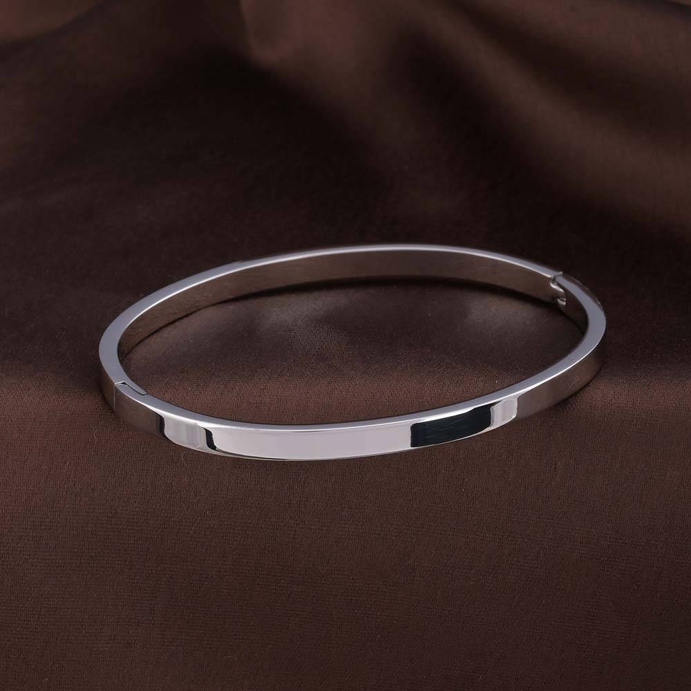 Sleek Simplicity Silver Bangle Bracelet : PMW02BR014