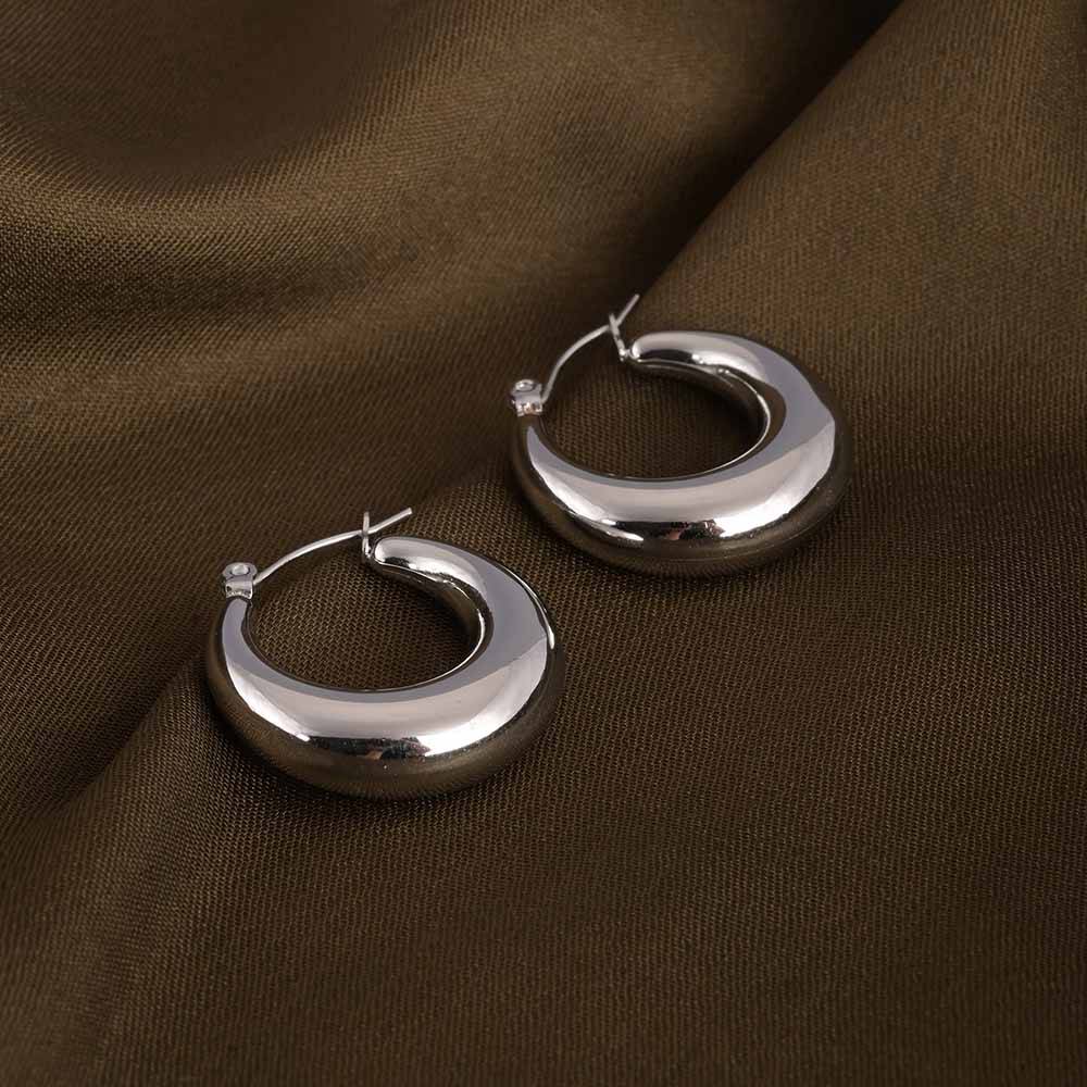 Sunburst Huggie Danglers | Silver : PMW02ER007