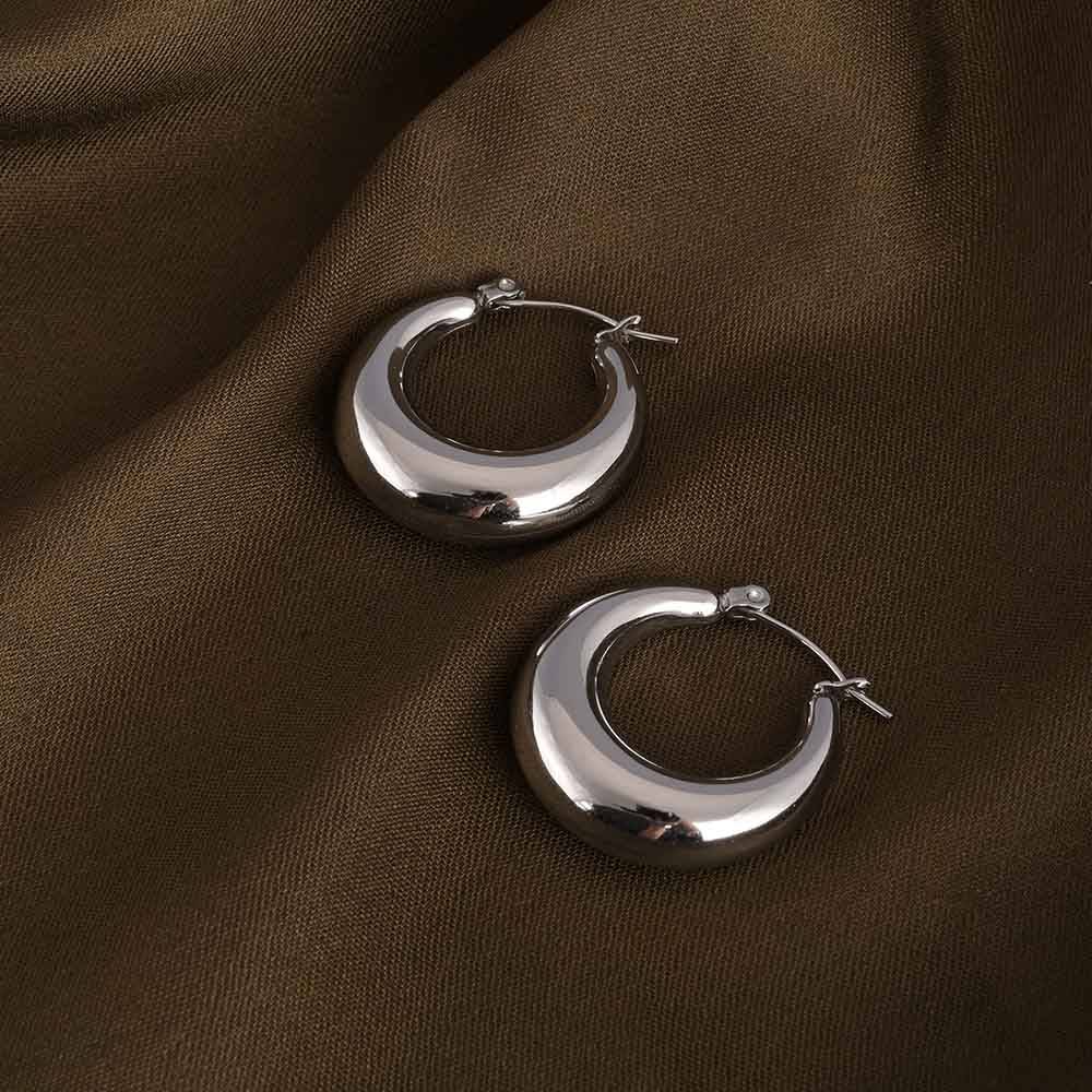 Sunburst Huggie Danglers | Silver : PMW02ER007