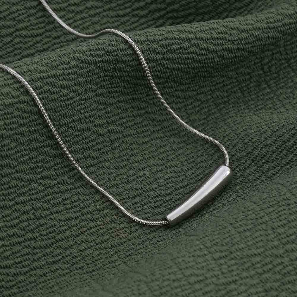 Urban Edge Silver Necklace For Womens Waterproof & Anti-Tarnish : PMW02NC001
