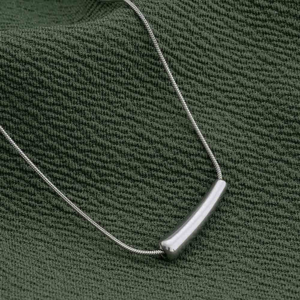 Urban Edge Silver Necklace For Womens Waterproof & Anti-Tarnish : PMW02NC001