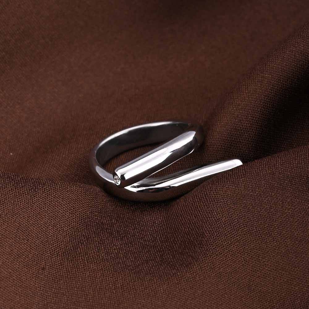 Sleek Silver Band Ring : PMW02RG001