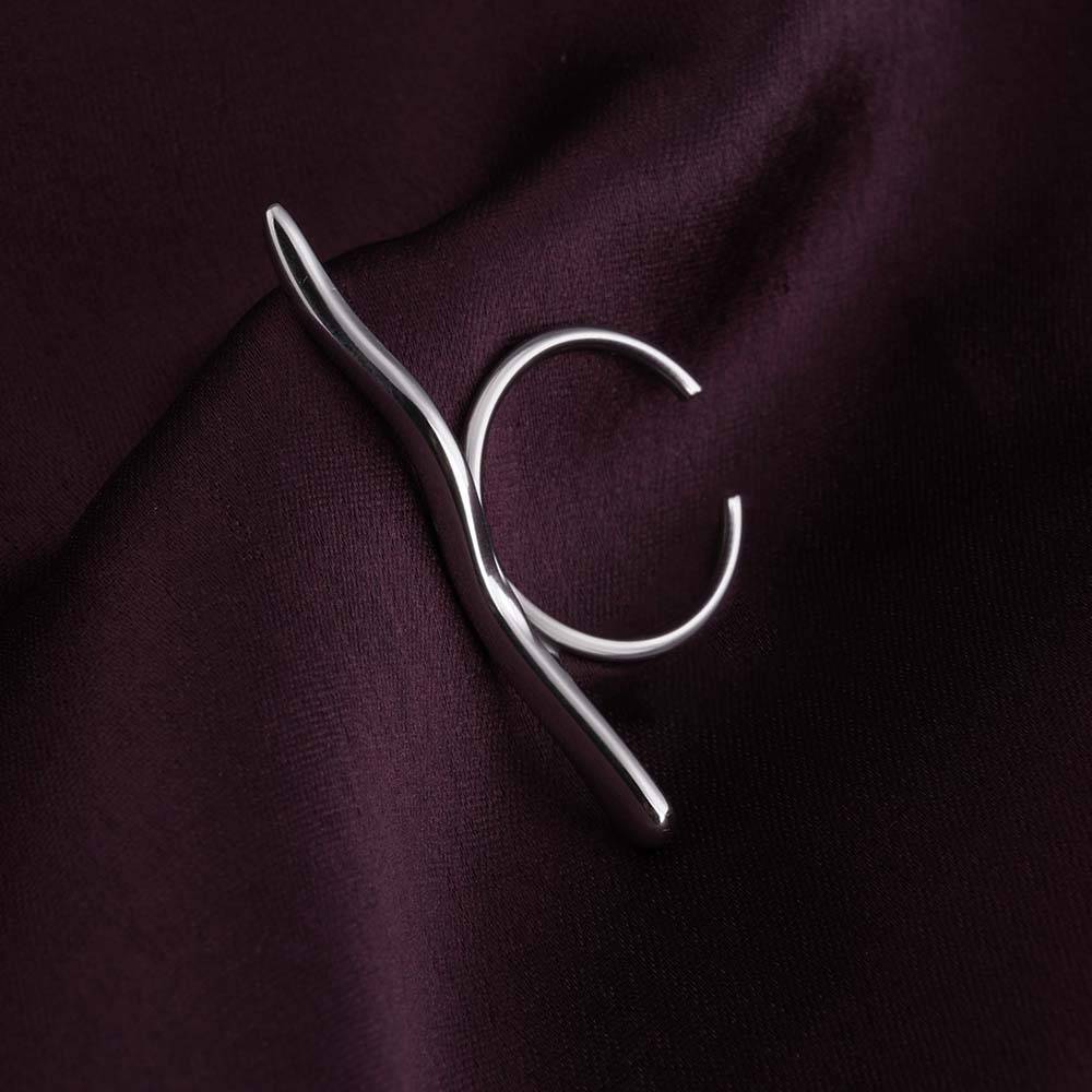 Delicate Wave Silver Ring : PMW02RG006