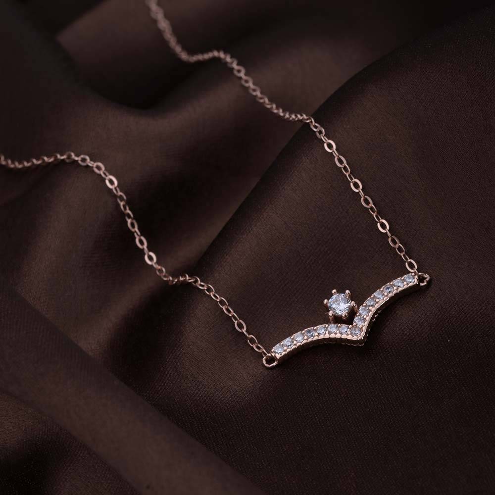 Starlit Elegance Necklace | Rose Gold : PMW03NC011