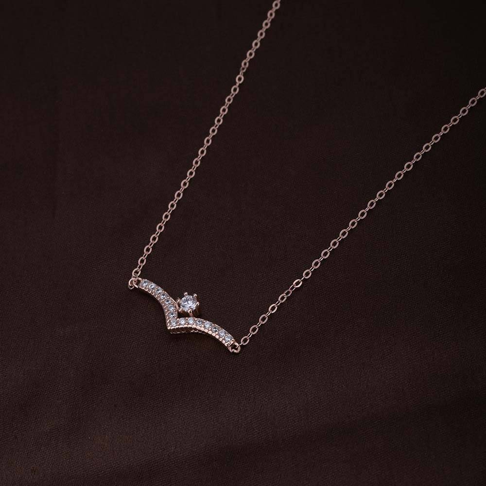 Starlit Elegance Necklace | Rose Gold : PMW03NC011