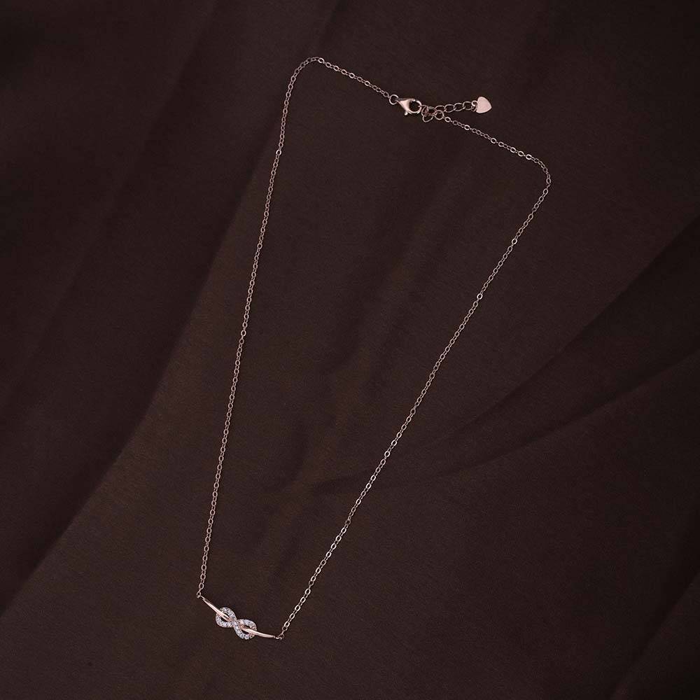 Starlit Infinity Necklace | Rose Gold : PMW03NC012