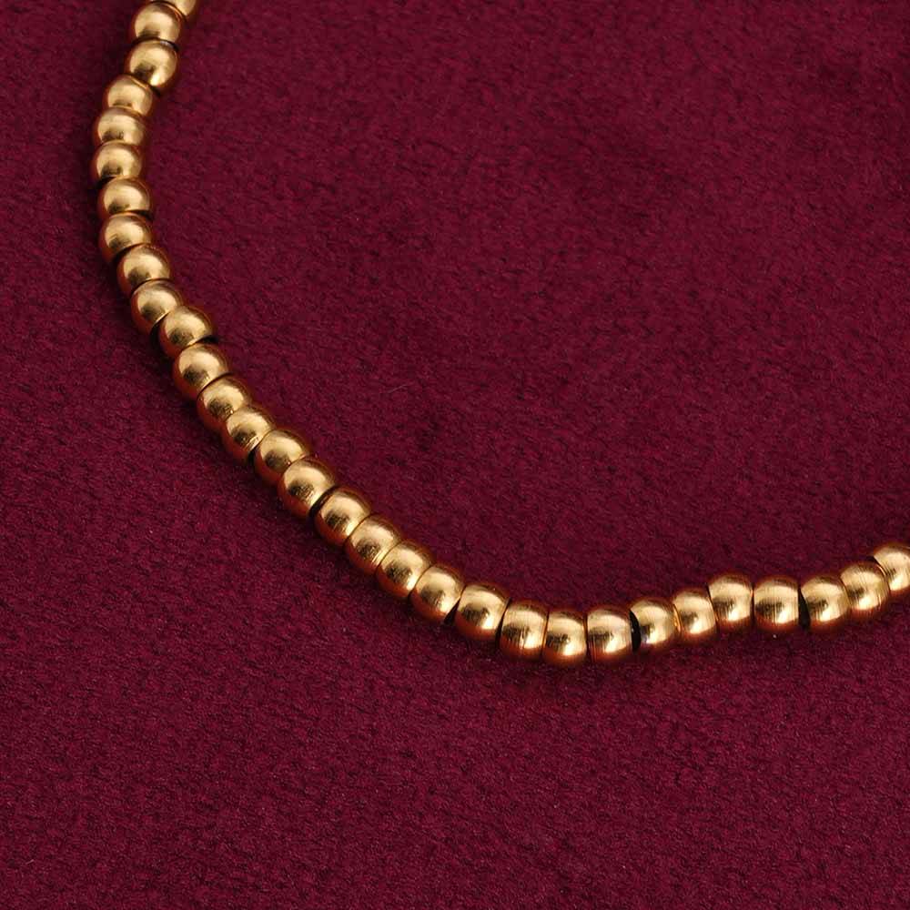 Palmonas Minimalist Bead Bracelet For Womens - Waterproof & Anti-Tarnish : PMWSSBR096-G