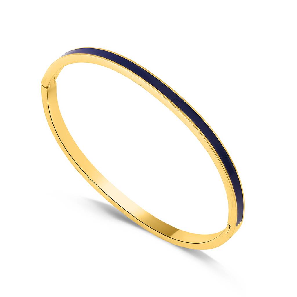 Simple Gold Bangle Bracelet For Women : PMWSSBR138-G