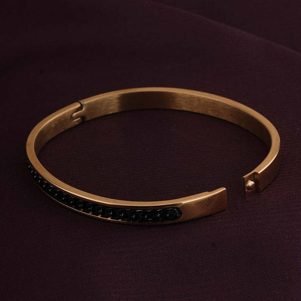Black Chain Gold Bracelet For Women : PMWSSBR141-G