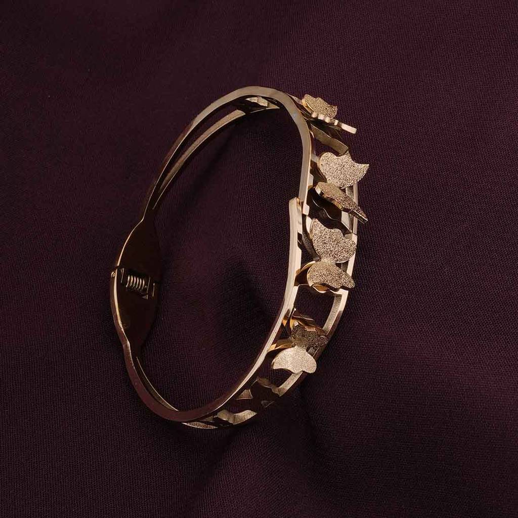 Shimmering Butterfly Bangle Bracelet For Women : PMWSSBR145-G