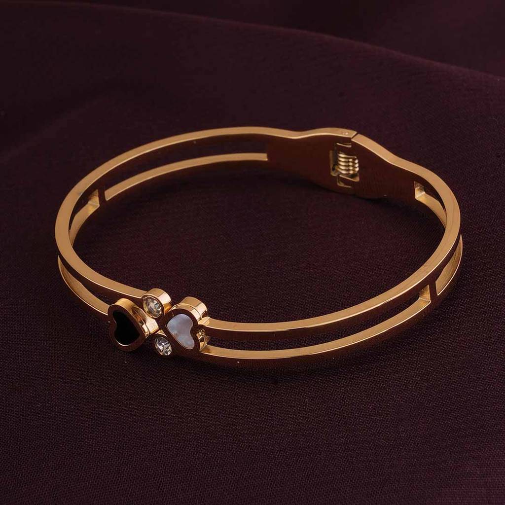Heart Of Gold Bracelet For Women : PMWSSBR153-G