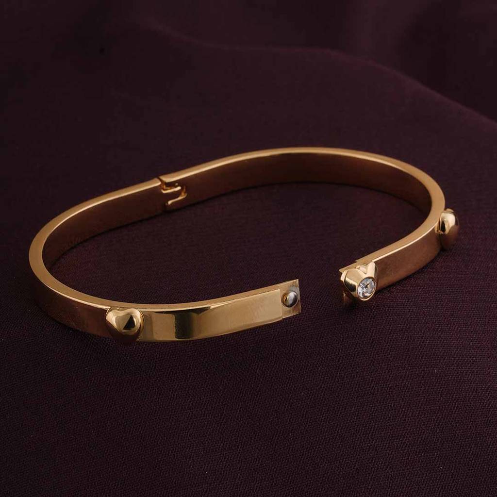 Timeless Gold Bangle Bracelet For Women : PMWSSBR156-G