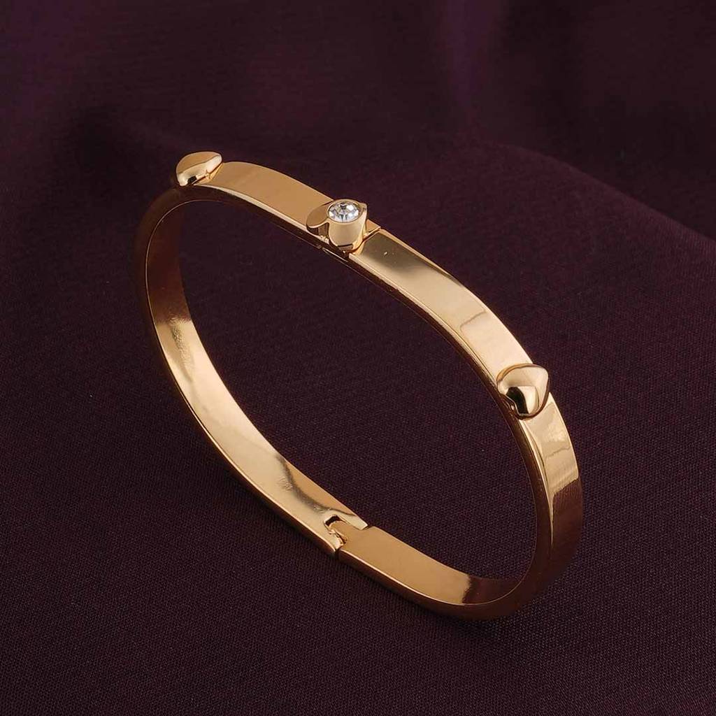 Timeless Gold Bangle Bracelet For Women : PMWSSBR156-G