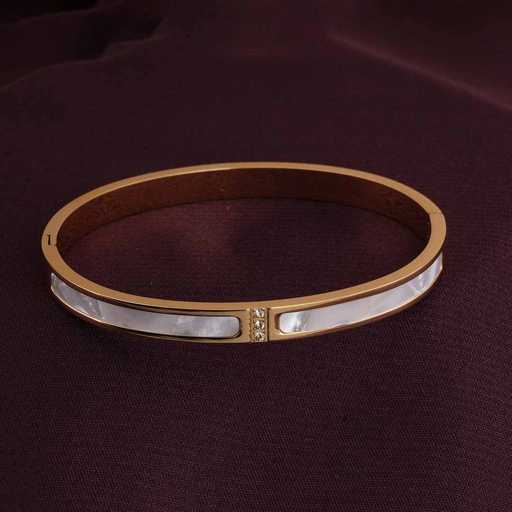 Classic Gold Bangle Bracelet For Women : PMWSSBR157-G