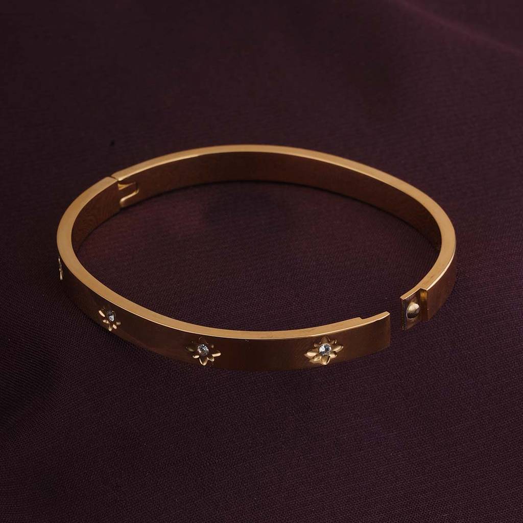 Touch Of Bling Bangle Bracelet For Women : PMWSSBR158-G