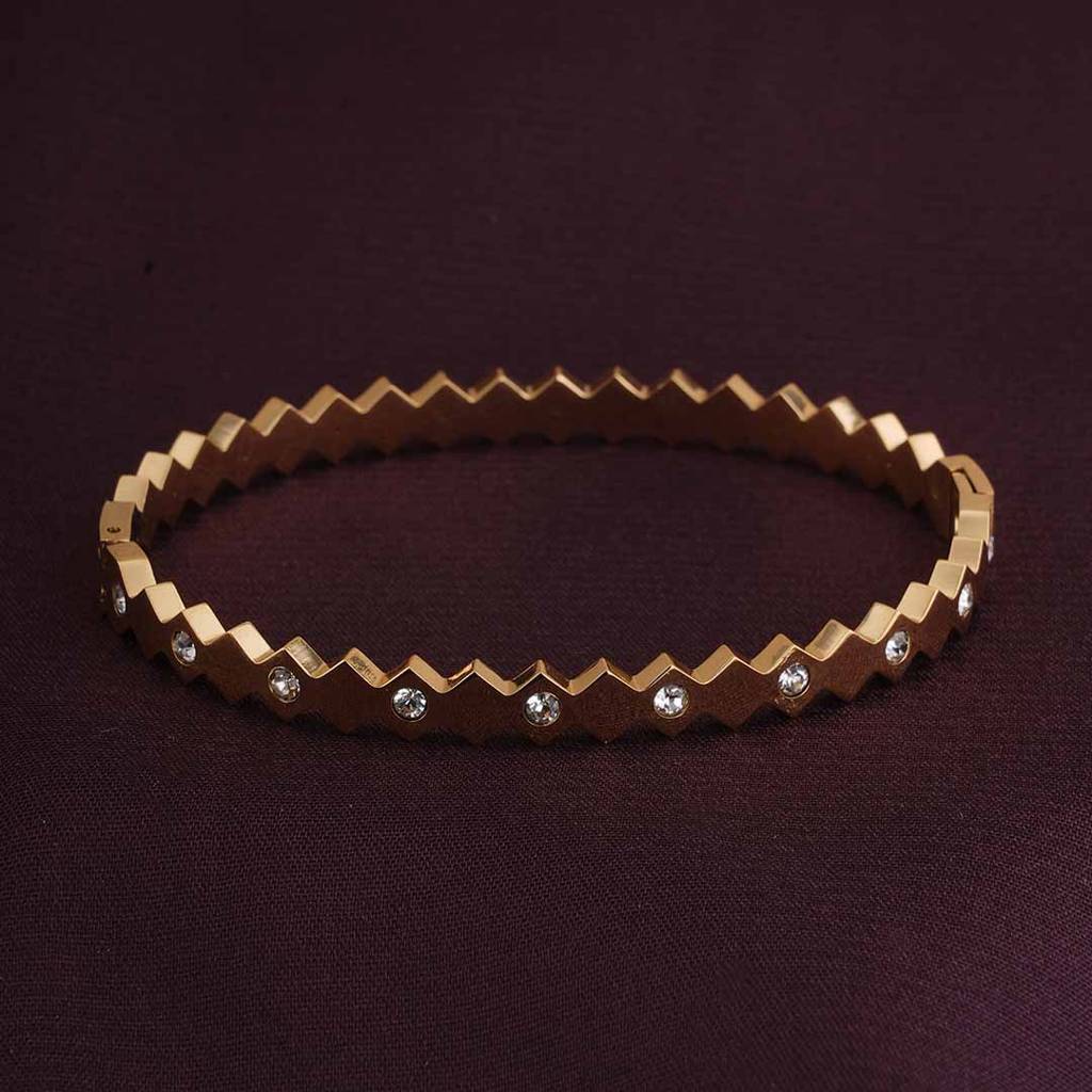 Studded Gold Bracelet For Women : PMWSSBR159-G