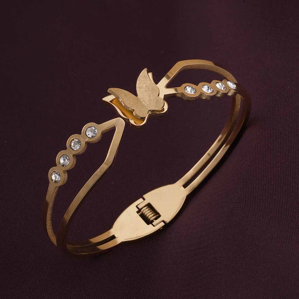 Delicate Butterfly Bracelet For Women : PMWSSBR163-G