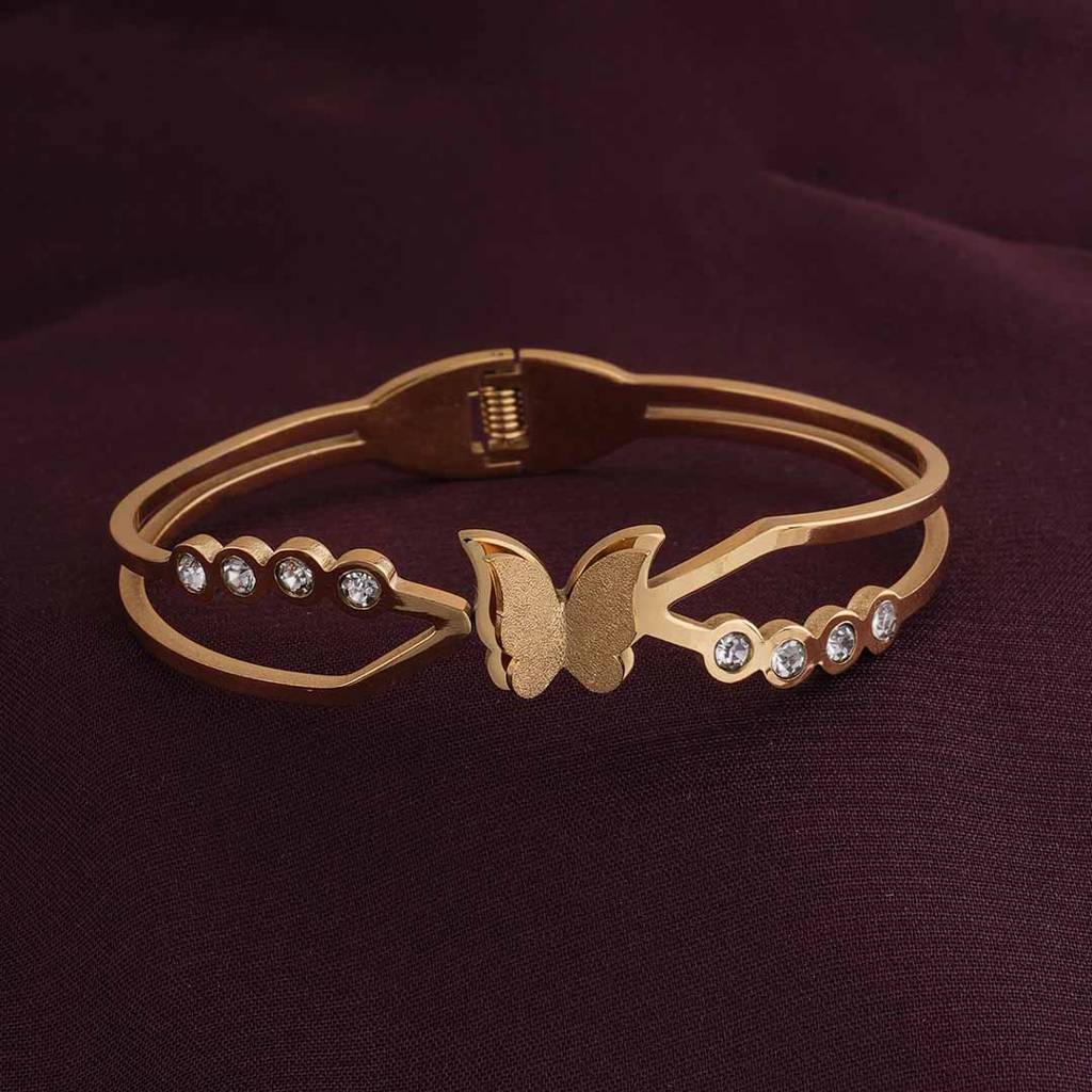 Delicate Butterfly Bracelet For Women : PMWSSBR163-G