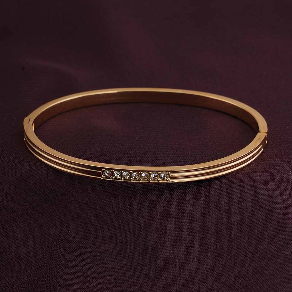 Subtle Gold Bangle Bracelet For Women : PMWSSBR165-G