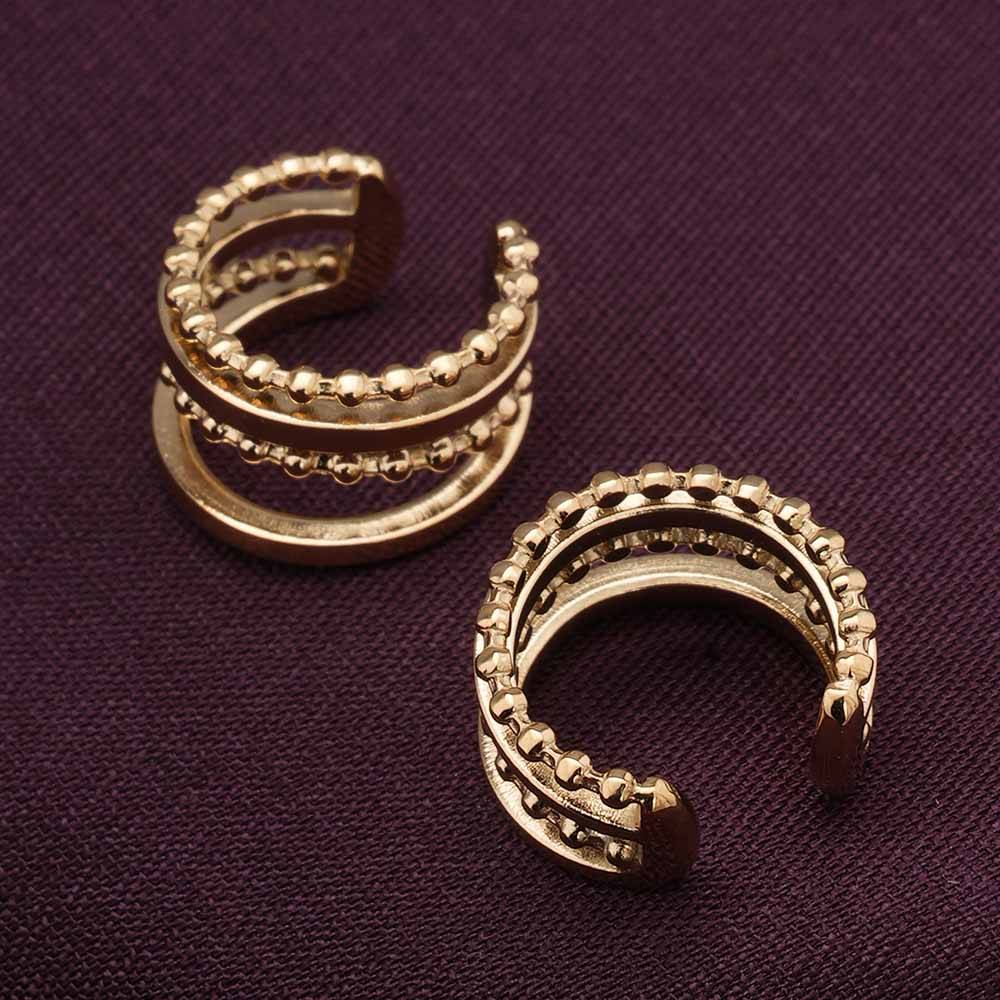 Palmonas Minimalist Gold Stud Earrings For Womens - Waterproof & Anti-Tarnish : PMWSSER282-G