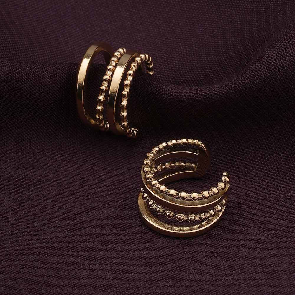 Palmonas Minimalist Gold Stud Earrings For Womens - Waterproof & Anti-Tarnish : PMWSSER282-G