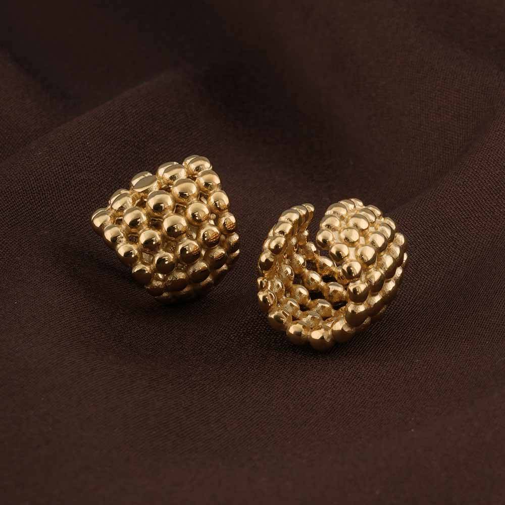 Palmonas Minimal Golden Ear Cuffs For Womens - Waterproof & Anti-Tarnish : PMWSSER342-G