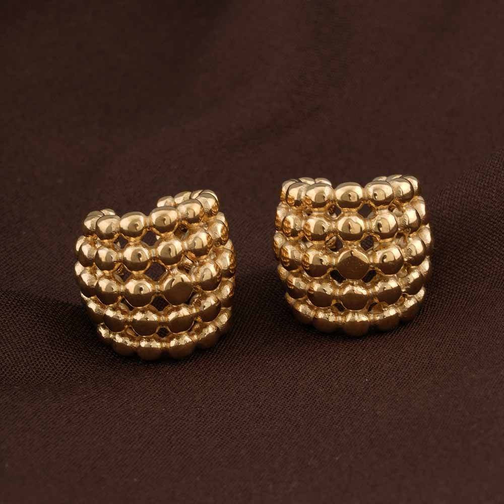 Palmonas Minimal Golden Ear Cuffs For Womens - Waterproof & Anti-Tarnish : PMWSSER342-G