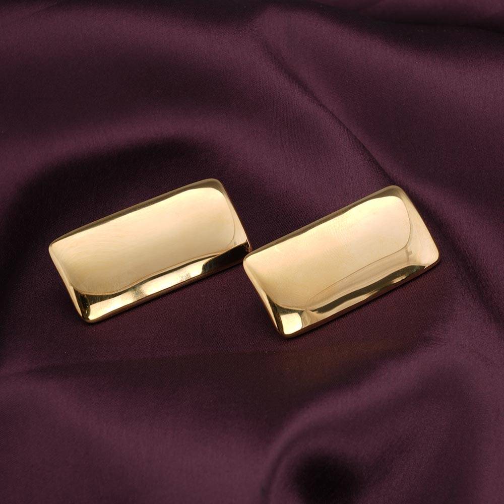 Palmonas Vintage Gold Bar Stud Earrings For Womens - Waterproof & Anti-Tarnish : PMWSSER456-G