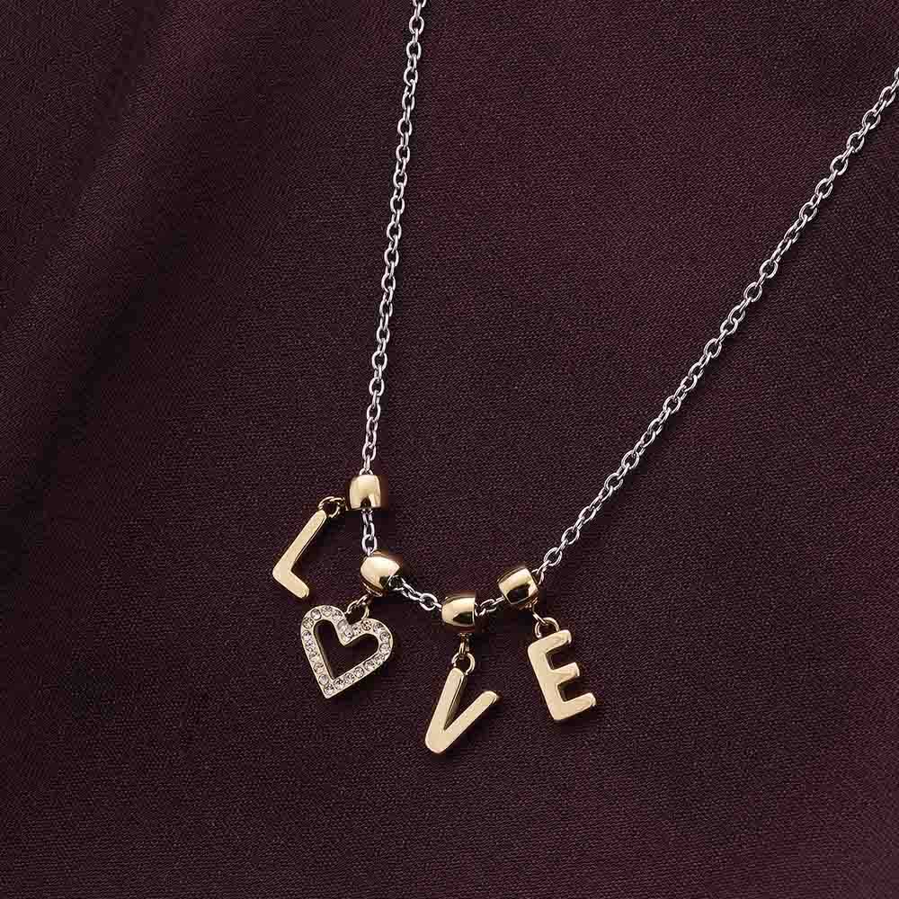 Palmonas Love Gold Jewelry Set For Women : PMWSSJS019-G