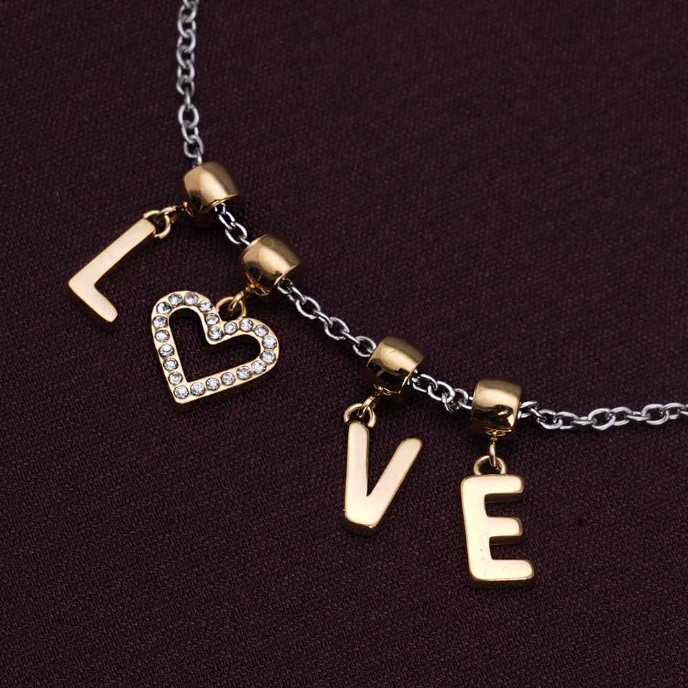 Palmonas Love Gold Jewelry Set For Women : PMWSSJS019-G