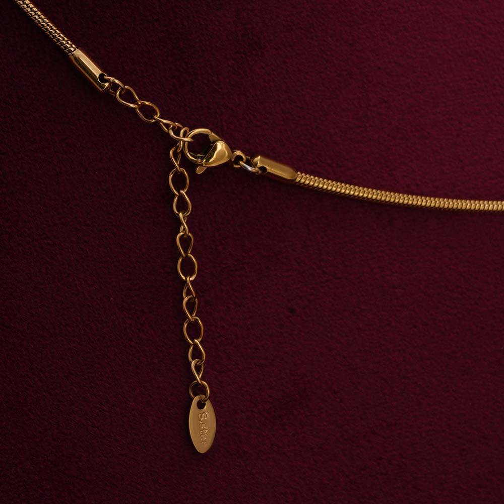 Palmonas Clavicle Chain Arc Bar Choker Necklace For Womens - Waterproof & Anti-Tarnish : PMWSSNC111-G