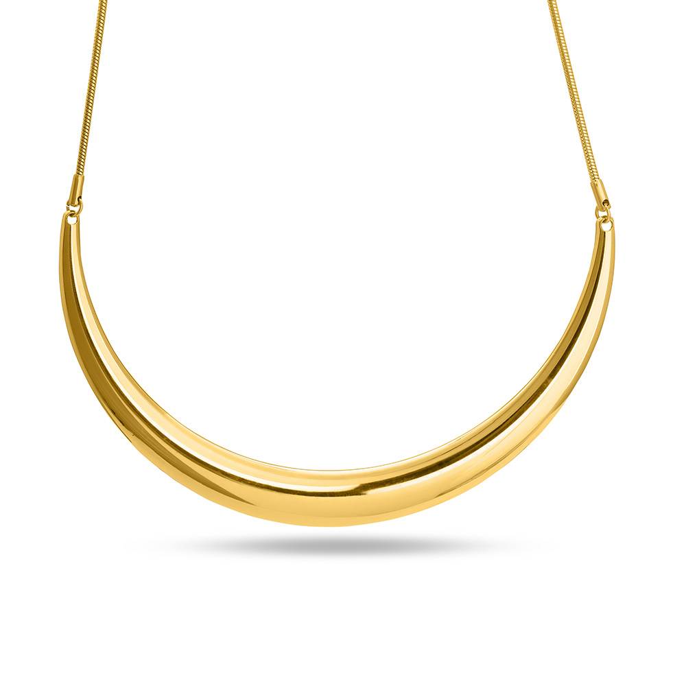 Palmonas Clavicle Chain Arc Bar Choker Necklace For Womens - Waterproof & Anti-Tarnish : PMWSSNC111-G
