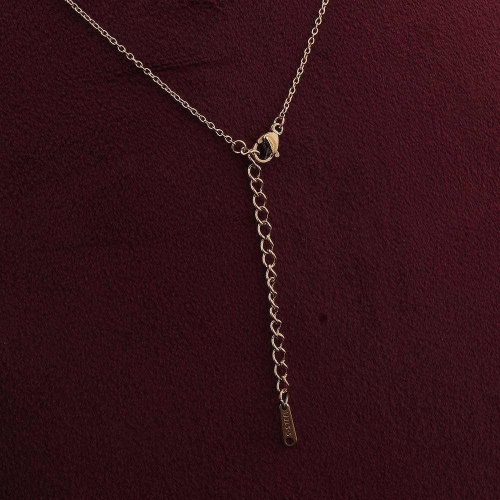 Palmonas Twin Twinkle Gold Necklace For Womens - Waterproof & Anti-Tarnish : PMWSSNC172-G